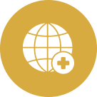 Globe icon with a plus sign